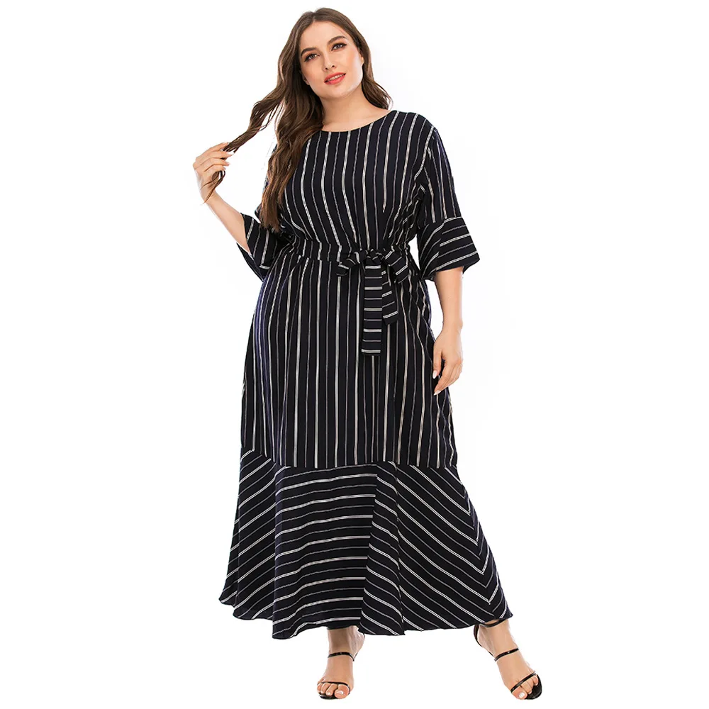 Рисунок 2 - Женское длинное платье в полоску