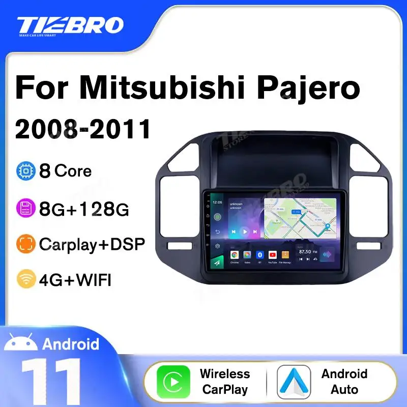 

Tiebro 2DIN Android10 Car Radio For Mitsubishi Pajero V73 V68 2008-2011 Multimedia Video Player GPS Navigation Car Receiver DSP