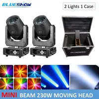 2pcs Mini Lyre 7r Beam 230W 7R Moving Head Light with flightcase Disco DJ Party Wedding Concert Christmas 230W Moving Beam 1