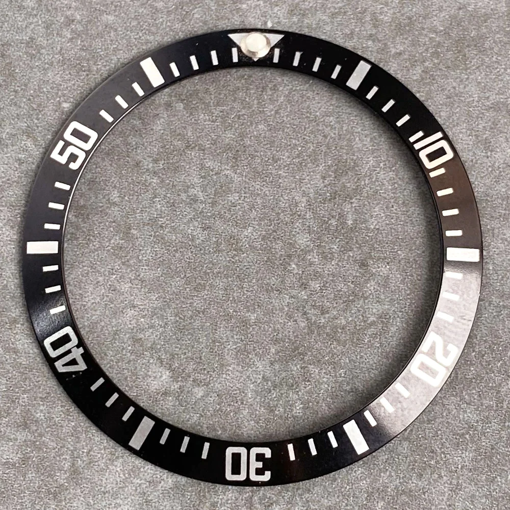 Aluminum Sloping Watch Bezel Insert Ring for Men's 40mm Watch - Available in Black, Blue, Green, Red, Purple