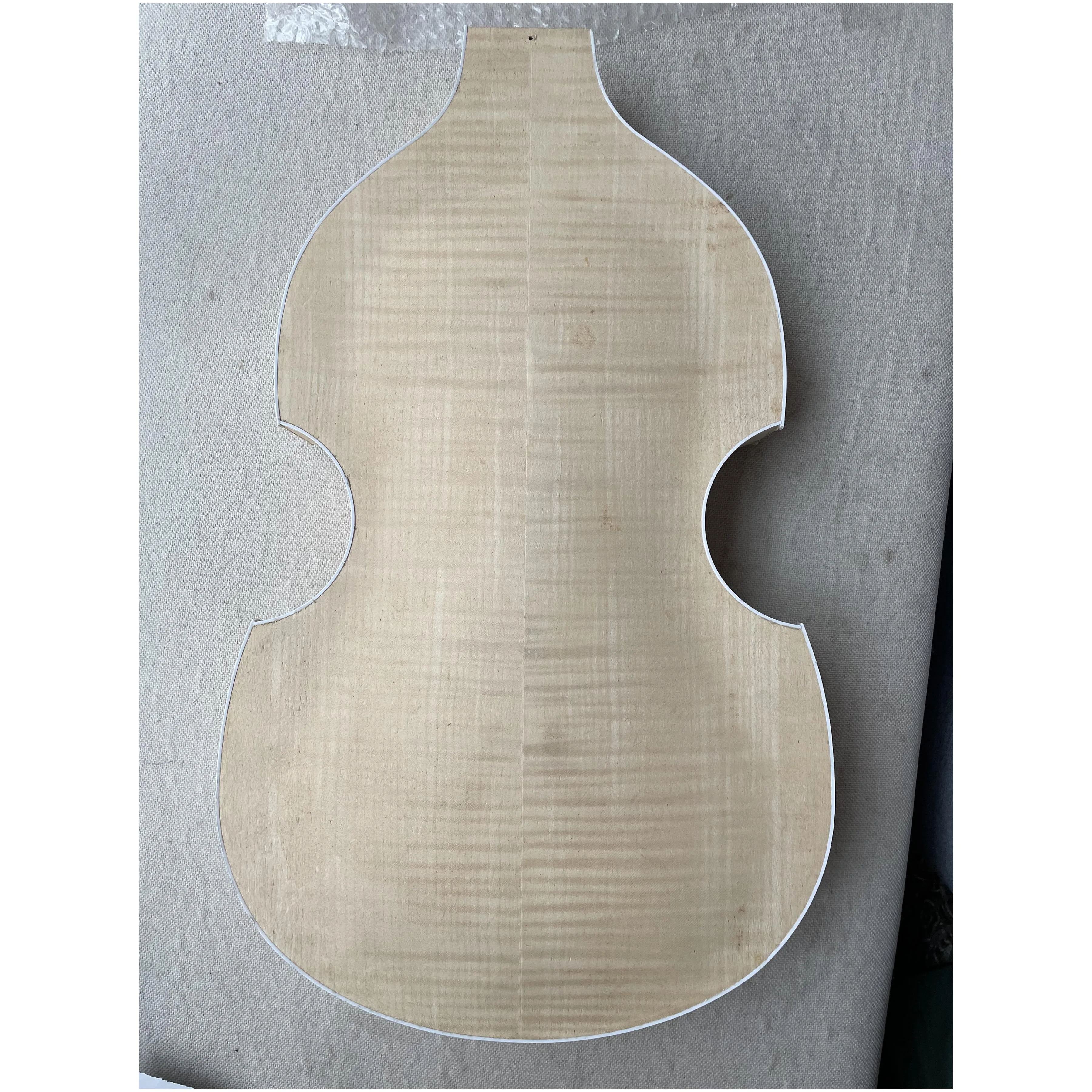 UnfinishedBassGuitarBodyPlywoodMapleVeneerHandmadeLuthierDIY