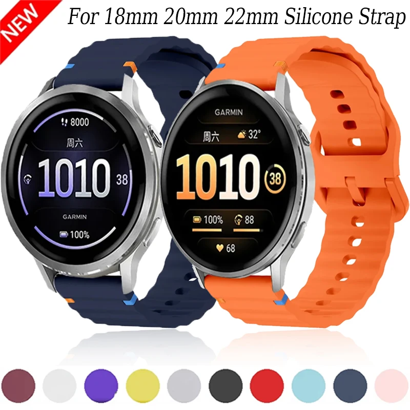 Soft Silicone Strap - Versatile Comfort & Style for Smartwatches