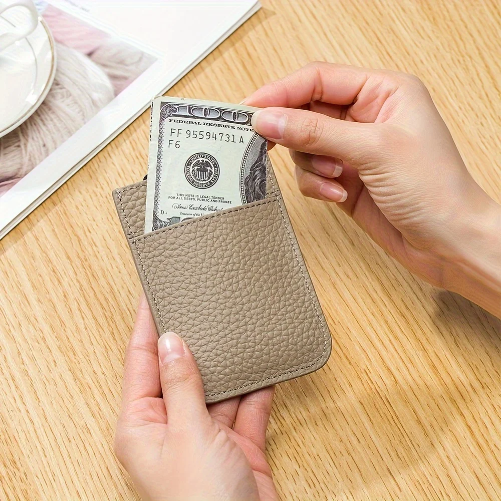 Premium Slim Leather Wallet-Effortless Pull-Out Organizer, RFID Secure, Multiple Card Slots, Soft & Durable
