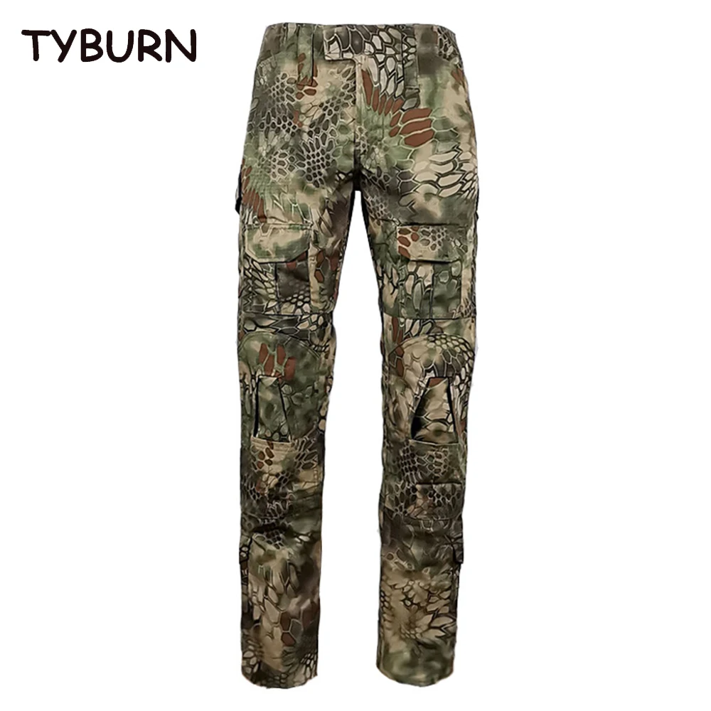 

TYBURN New Spring Autumn Outdoor Camouflage Pants Men's Training Tear Resistant Cargo Pants Casual Mountaineering Pants