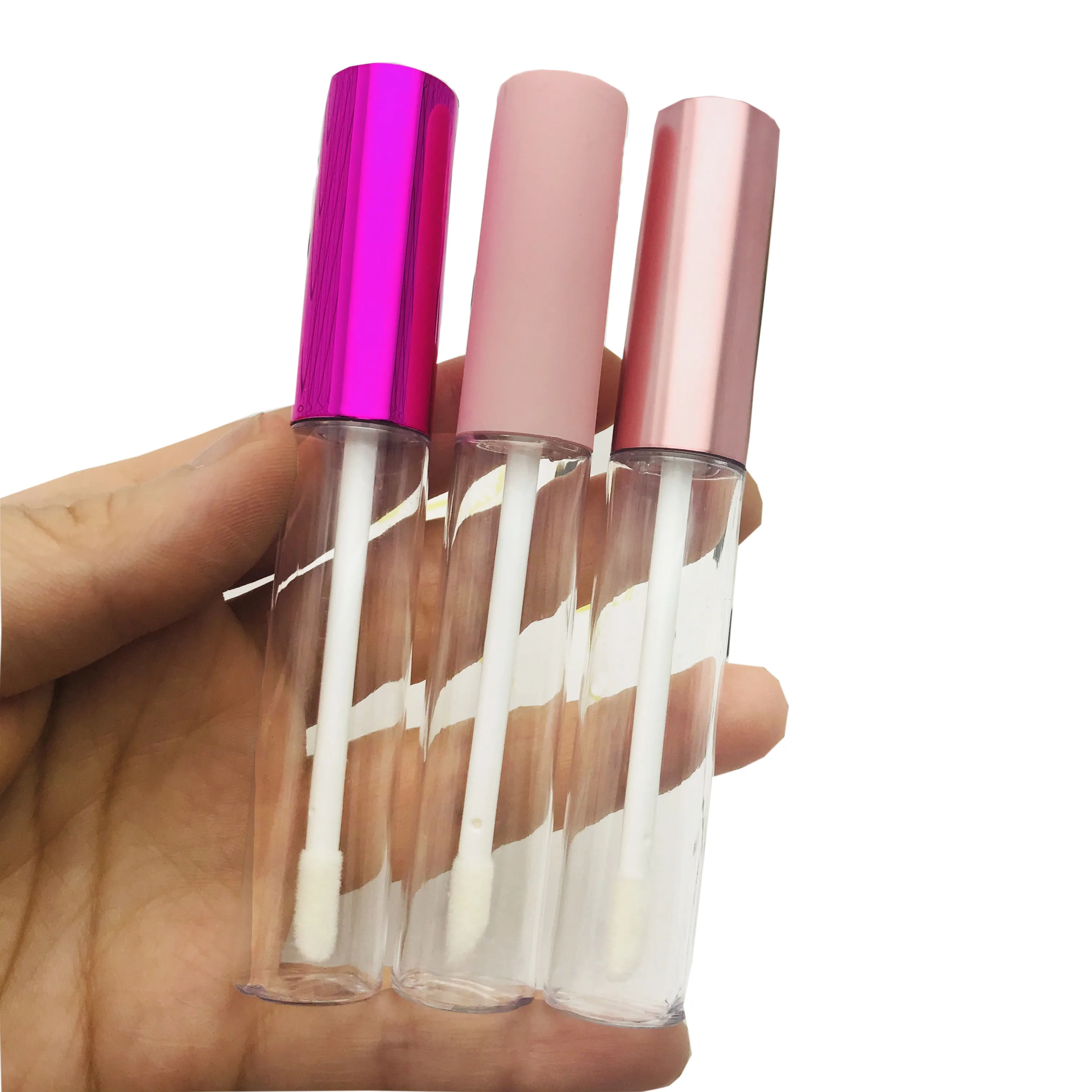 New 10ml  Refillable Lip Gloss Tubes Empty Lip balm Containers Clear Plastic DIY lipstick Bottle Make up Tools