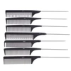 Professional Anti Static Pointed Tail Hair Styling Comb Hair Dye Brush Barber Steel Needle Pin Rat Tip Combs Barber Accessorie 5
