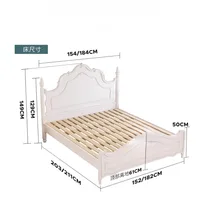 Chambre à coucher lit esthétique moderne Unique Style De luxe lits princesse rangement Camas De mariage dortoir meubles décoration 6