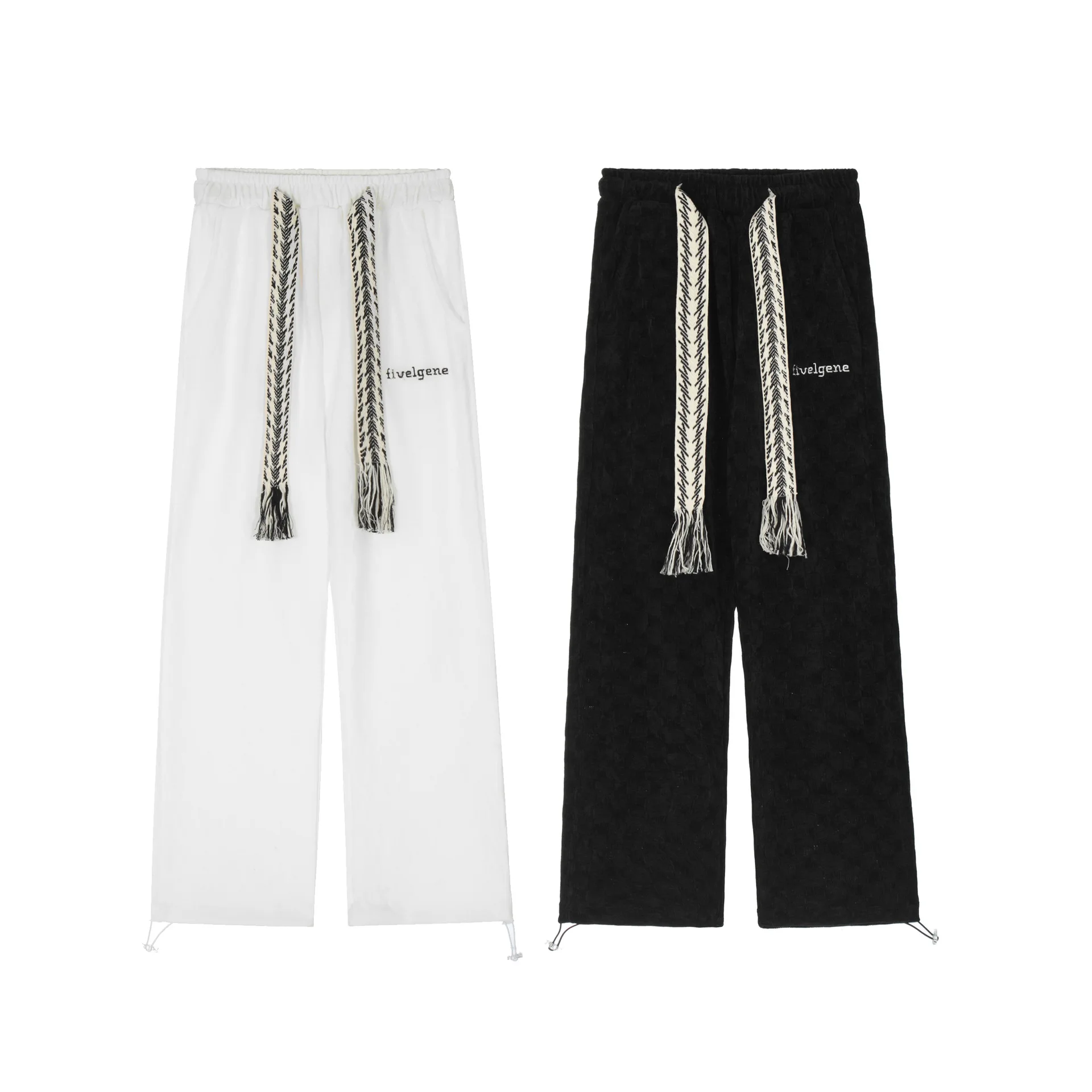 2023 Women's High Waist Straight Cotton Beltless Trousers Loose Wide Leg Pants Urban Women's Casual Pants