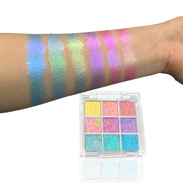 59074-62fd9a.jpg Sheeneffect Chameleon Chrome Eyeshadow Palette 9 Colors High End makeup Cosmetics
