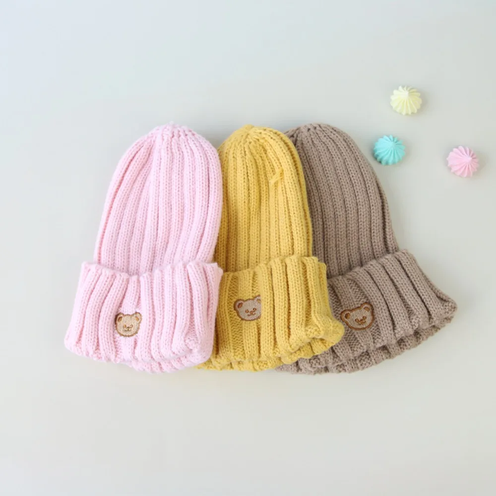 Knitted Woolen Baby Hat for Autumn Winter