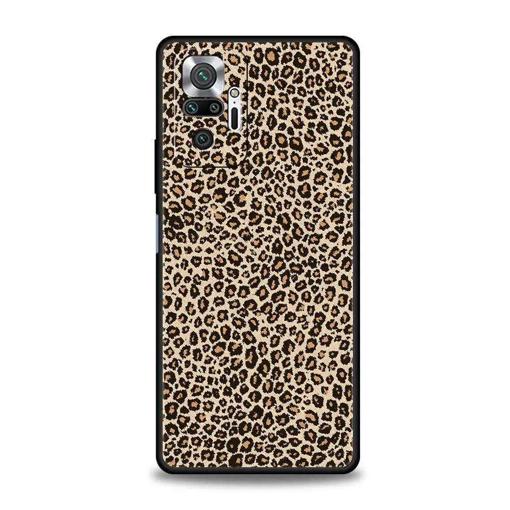 Leopard Cheetah Print Black Phone Case Cover
