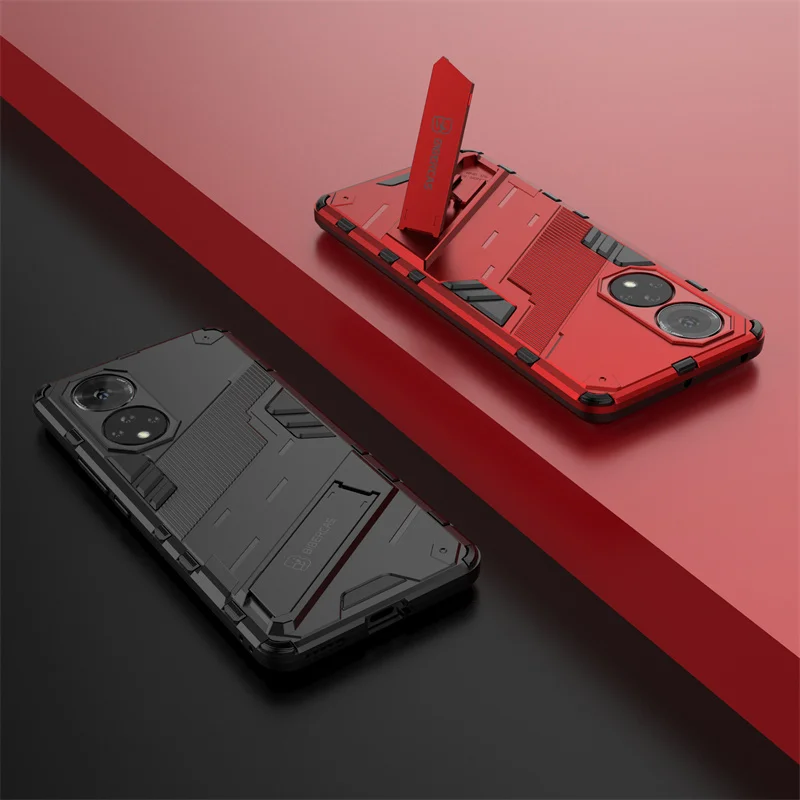 Case Car Holder Magnetic Armor Silicone Bumper Phone Case For Honor 50 5G For Honor 50 Pro Honor50 SE 50Pro Kickstand Back Cover phone case magnetic case phone protector cover