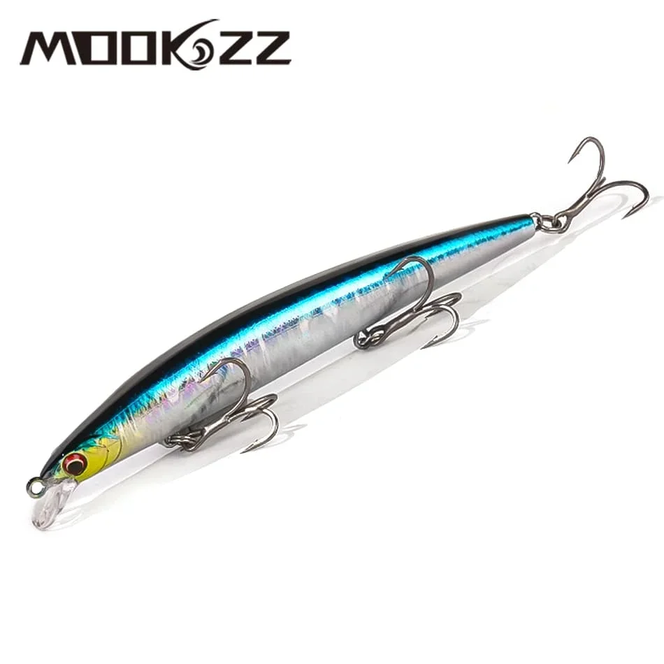 

MOOKZZ SEA Minnow Floating Lure MINNOW Hard Fishing Lure Wobble Crankbait Bait Floating Minnow Fishing L