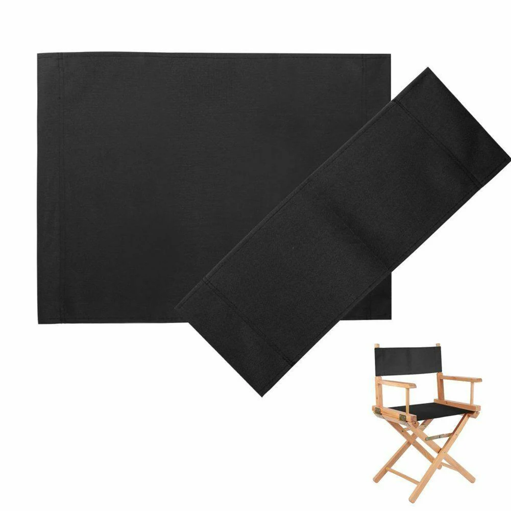 2Pcs Washable Chair Seat Covers Kit Polyester Cloth Director Chair Seat Replacement Canvas Cover Furniture Tool chair seat covers