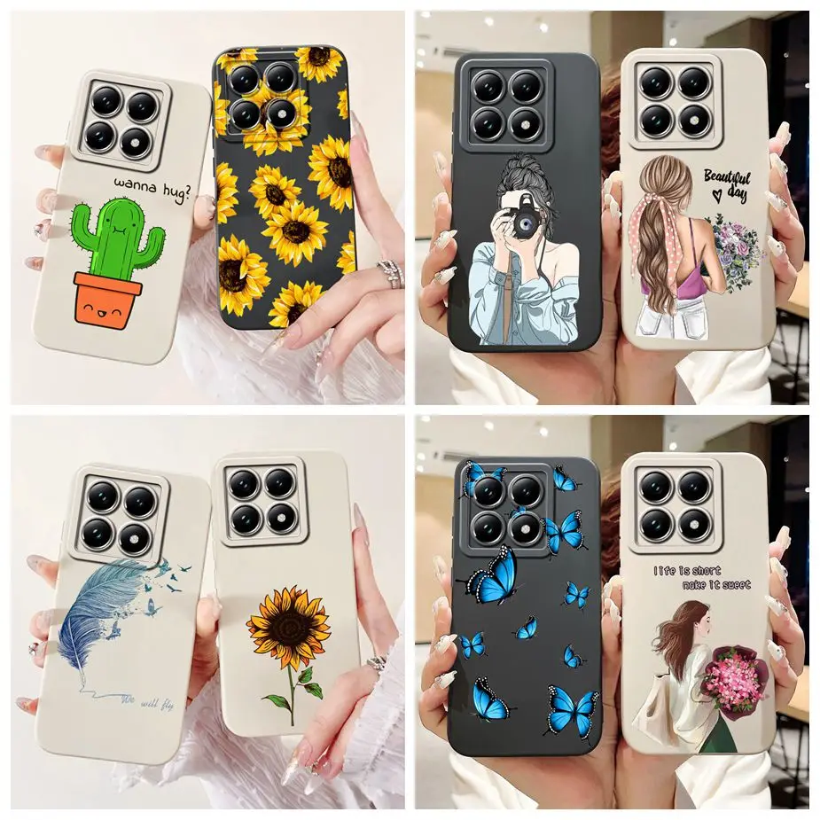 Luxury Sunflower Cartoon Girls Soft Silicone Phone Case