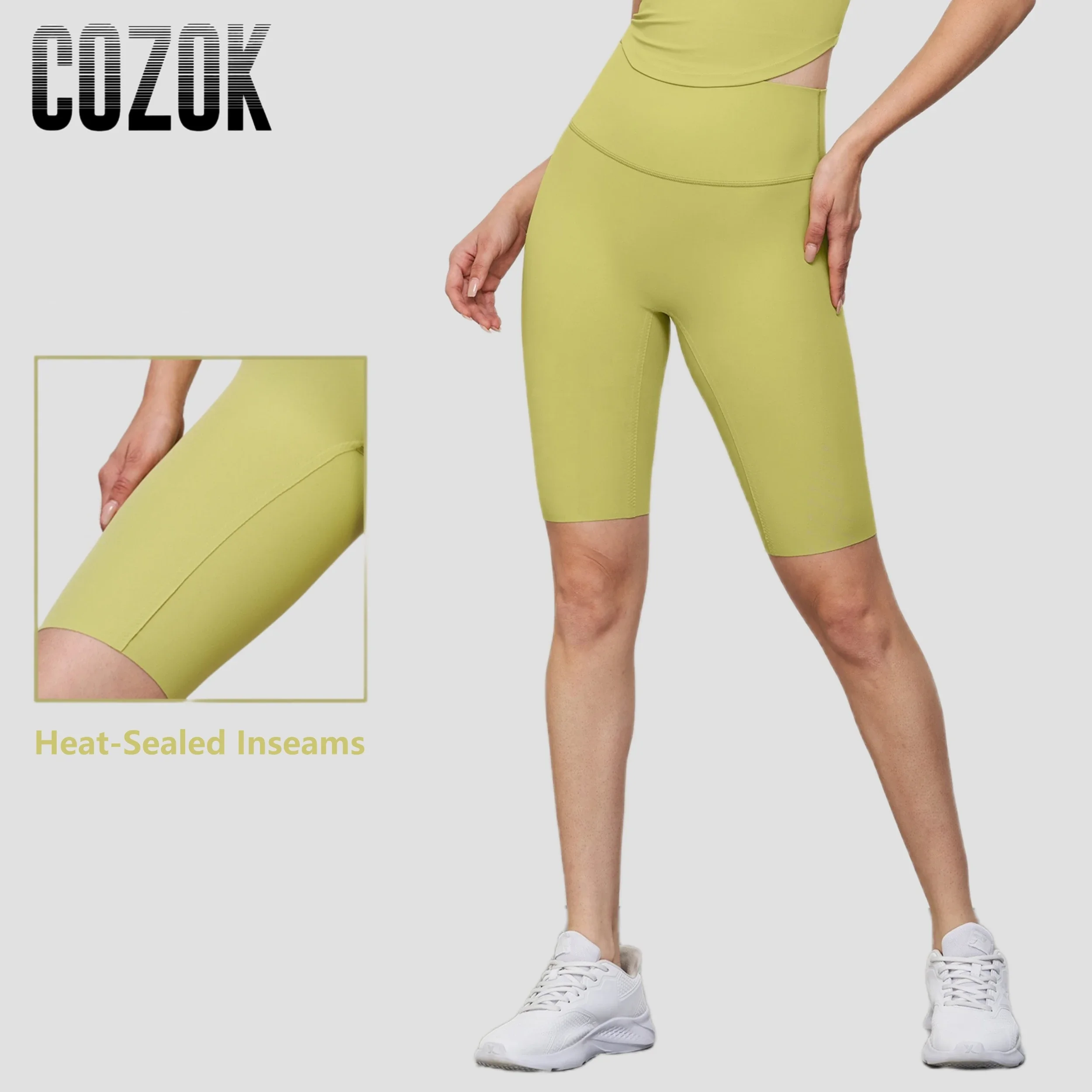 

Lycra Free Size Yoga Shorts Women High Waist Soft Inseam Gym Shorts One Size Fits All Workout Leggings Butt Lift Biker Shorts