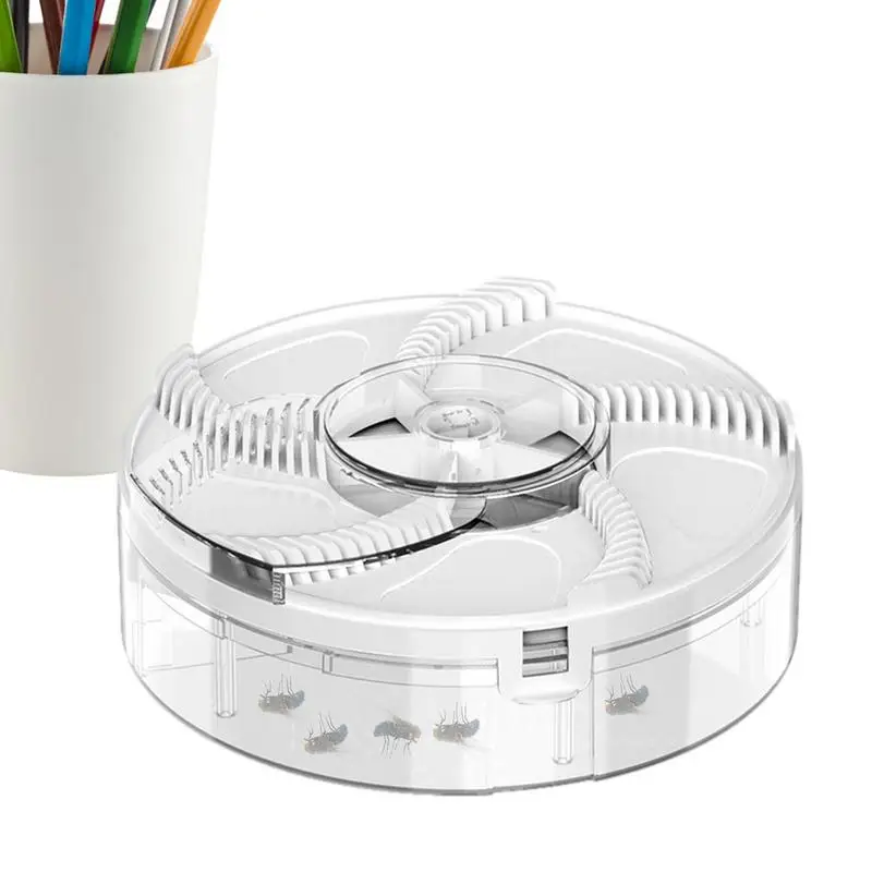 

Rotating Fly Catcher USB Rechargeable Automatic Rotation Fly Trap Device Automatic Flycatcher Traps Fly Reject Control Catcher