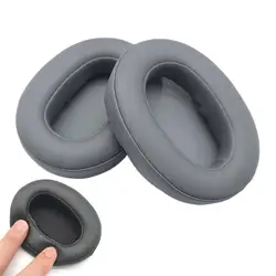 Premium Leather Ear Cushion Covers for Over - Ear Headphones - Enhanced Comfort & Style (GRAY)