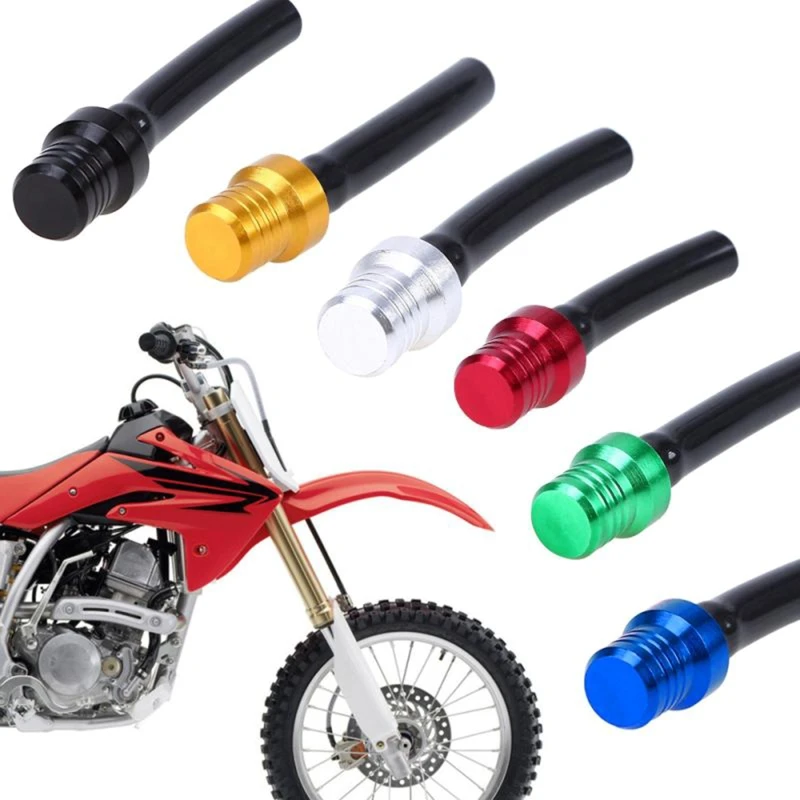 Motorcycle Gas Fuel Cap Valves Vent Breather Hose Tube For Motocross Quad Dirt Pit Bike Off Road Fuel For Tank Breather D7YA motorcycle fuel cap valve