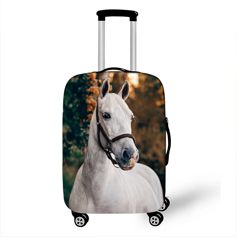 Animal Horse Print Luggage Cover for Travelling Elastic Anti-dust Trolley Case Covers Travel Accessories Cute Suitcase Cover 2