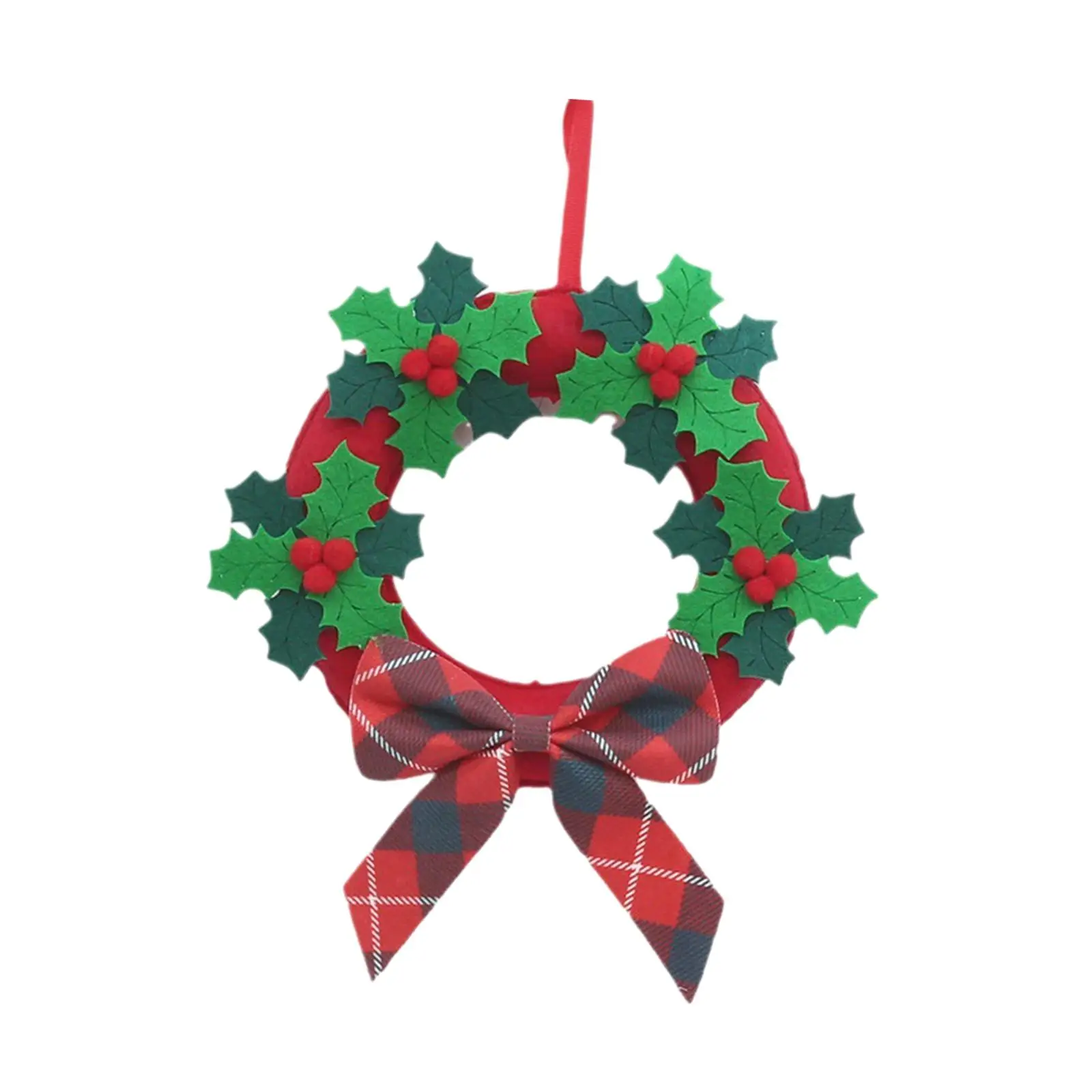 Artificial Christmas Wreath Christmas Decoration Felt Cloth Simple and