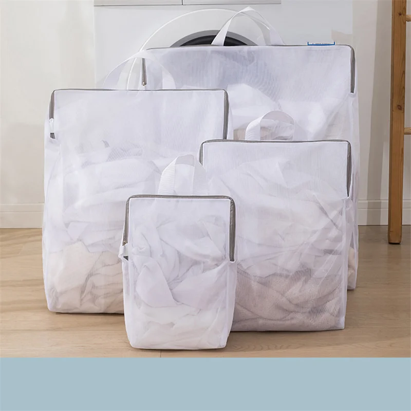 Description Picture 4 of itemMesh Zipped Laundry Bag Polyester Net Anti-Deformation Underwear Bra Clothes Mesh Bags For Home Washing Machines