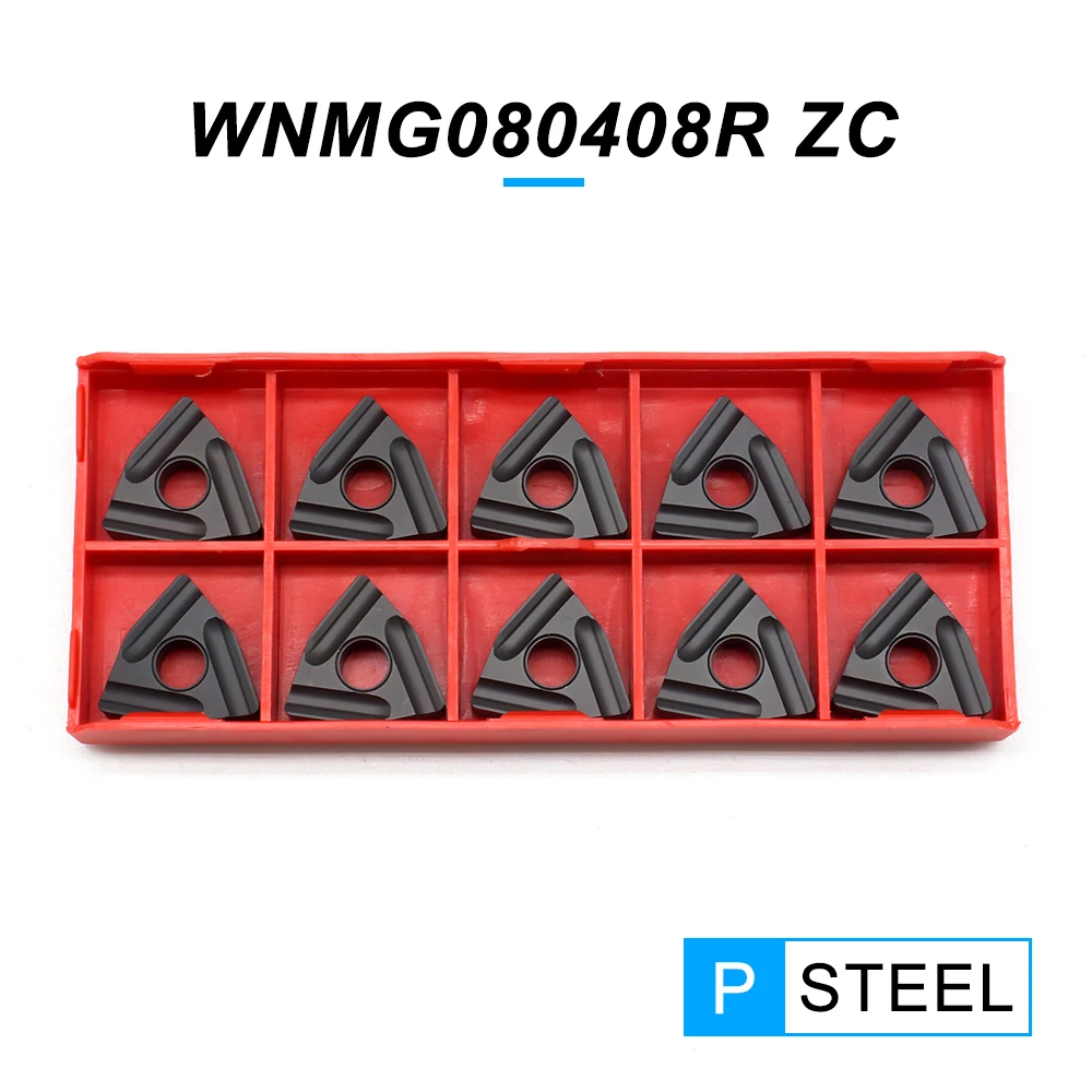 

WNMG080408R ZC PC4125 Carbide Inserts External Turning Tool Tungsten Carbide Blade WNMG 080408 CNC Lathe Cutter Tools For Steel