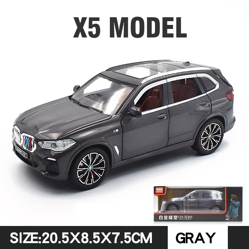 1/24スケール BMW X5 SUV ミニカー　模型　合金　モデルカー 黒 1/24 BMW X5 SUV ミニカー 模型 合金 モデルカー 3カラー : EIWA