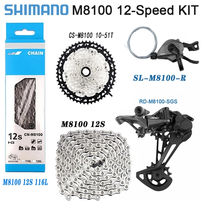 Shimano Xt M8100 12V Grupo Shimano Cassette  Shimano Deore 12V M6100 Xt  Group-Desviador de bicicleta-Aliexpress