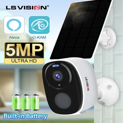 LS VISION 2K Battery Powered Camera Wireless Outdoor ip camera wifi  Cctv waterproof externa PIR Human Induction Support Alexa