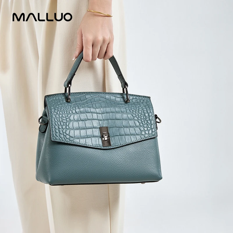 Cowhide Genuine Leather Women's Handbag Vintage Tote Bag Luxury Brand Female Crossbody Fashion Shoulder Satchel Bags For Ladies