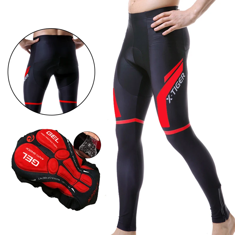

X-Tiger Spring Summer Cycling Pants With 5D Gel Pad Cycling Tights MTB Bike Bib Pants Downhill Bicycle Pants Cycling Trousers