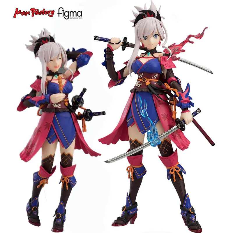 

In Stock 100% Original Max Factory Figma 437 Miyamoto Musashi FGO Fate Grand Order Saber 14cm PVC Action Anime Figure Model Toys