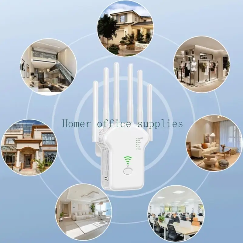 K43B WiFi 신호 확장기 범위리피터 부스터인터넷증폭기 1200Mbps(PC용)