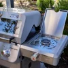 Outdoor  Stainless Steel 3 Burner Propane Gas Grill, with Side Burner and Knob Controls, 48,000 BTU Patio Garden Grill 3