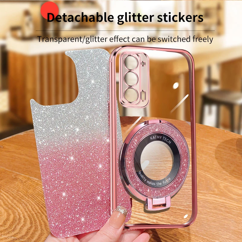 Luxury Glitter Shiny Stand TPU Bumper Phone Case