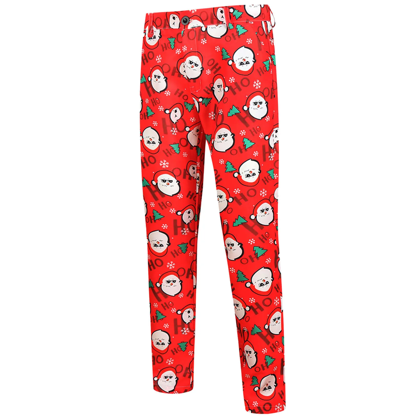 

Xmas Pants Mens Sweatpants Christmas Vantage Santa Claus Print Trousers New Year Party Pants Male Pantalones Cartoon Pant