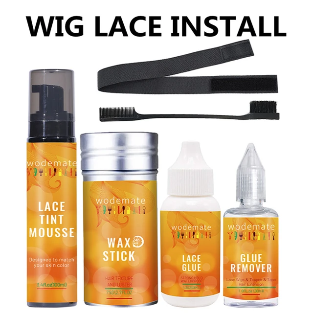 Lace Melting Spray For Lace Wigs Lace Wig Glue Waterproof Glue Spray  Invisible + Lace Tint Mousse For Wigs Melt - AliExpress