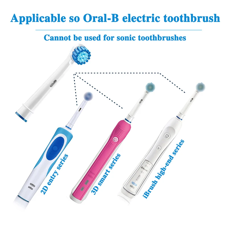 12pcs Replacement Toothbrush Heads For Oral B Braun D12 D16 Junior Vitality D20 D100 D36