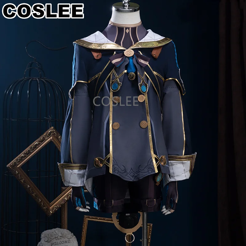 

COSLEE Genshin Impact Freminet Sweet Lovely Uniform Cosplay Costume RolePlay Halloween Carnival Party Outfit Women XS-XXL New