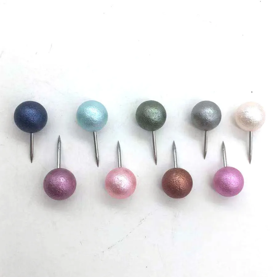 Pearl Map Pins, Colored Map Pins