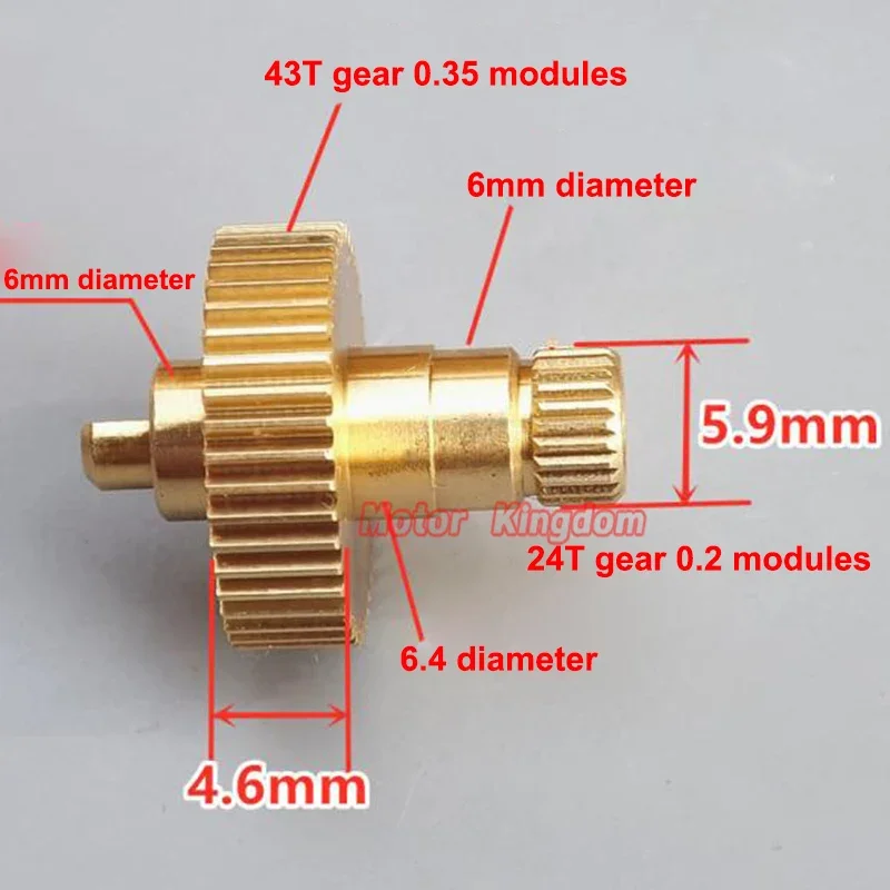 1PC Metal  Copper Gears  Transmission Gears 11T 40T 43T 50T 54T  0.2  0.3  0.35 Modulus  Multiple Specifications