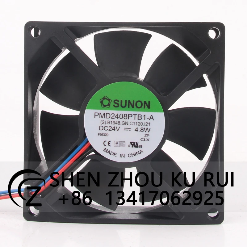 

Case Fan Dual Ball Bearing for SUNON PMD2408PTB1-A 80X80X25MM 24V 4.8W 8025 Axial High------------- Airflow Inverter Cooling Fan