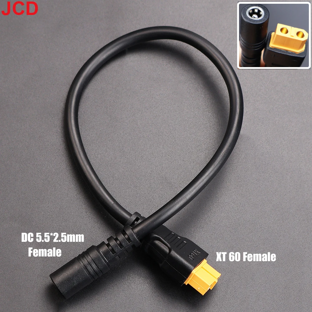 JCD 1개 10A 초연성 XT60 플러그 남성 여성 커넥터 DC 5525/DC5521 전원 케이블 멀티로터 현장 수리용