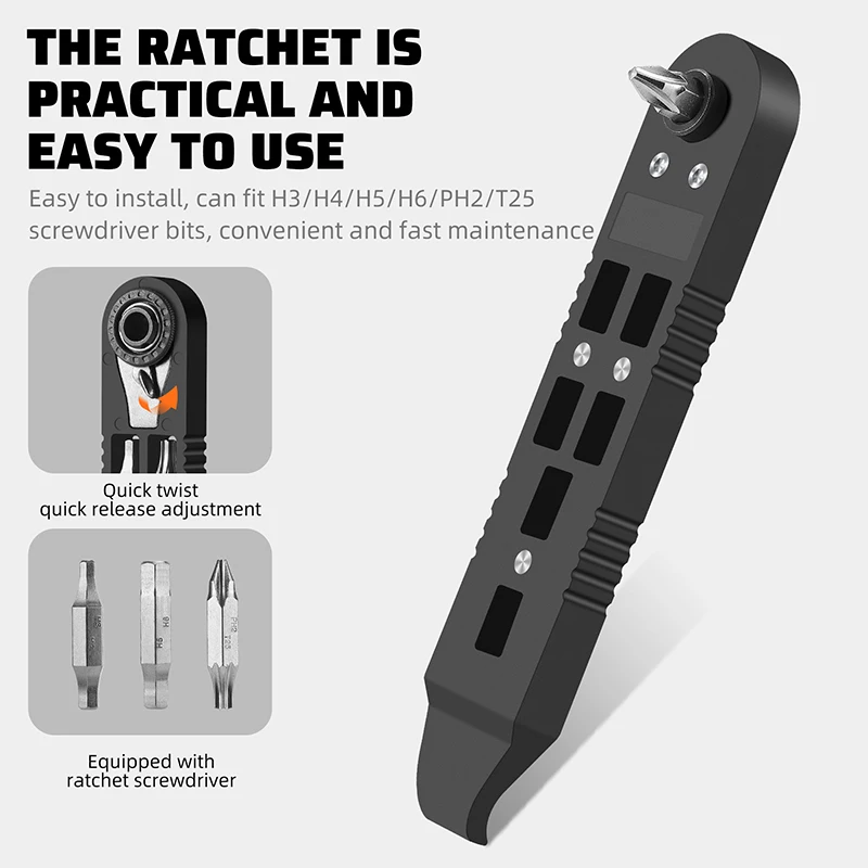 WEST BIKING Bicycle Wrench Set Multifunctional Portable Bicycle Tire Lever Ratchet Wrench Kit Tire Prying Rod Bike Repair Tools