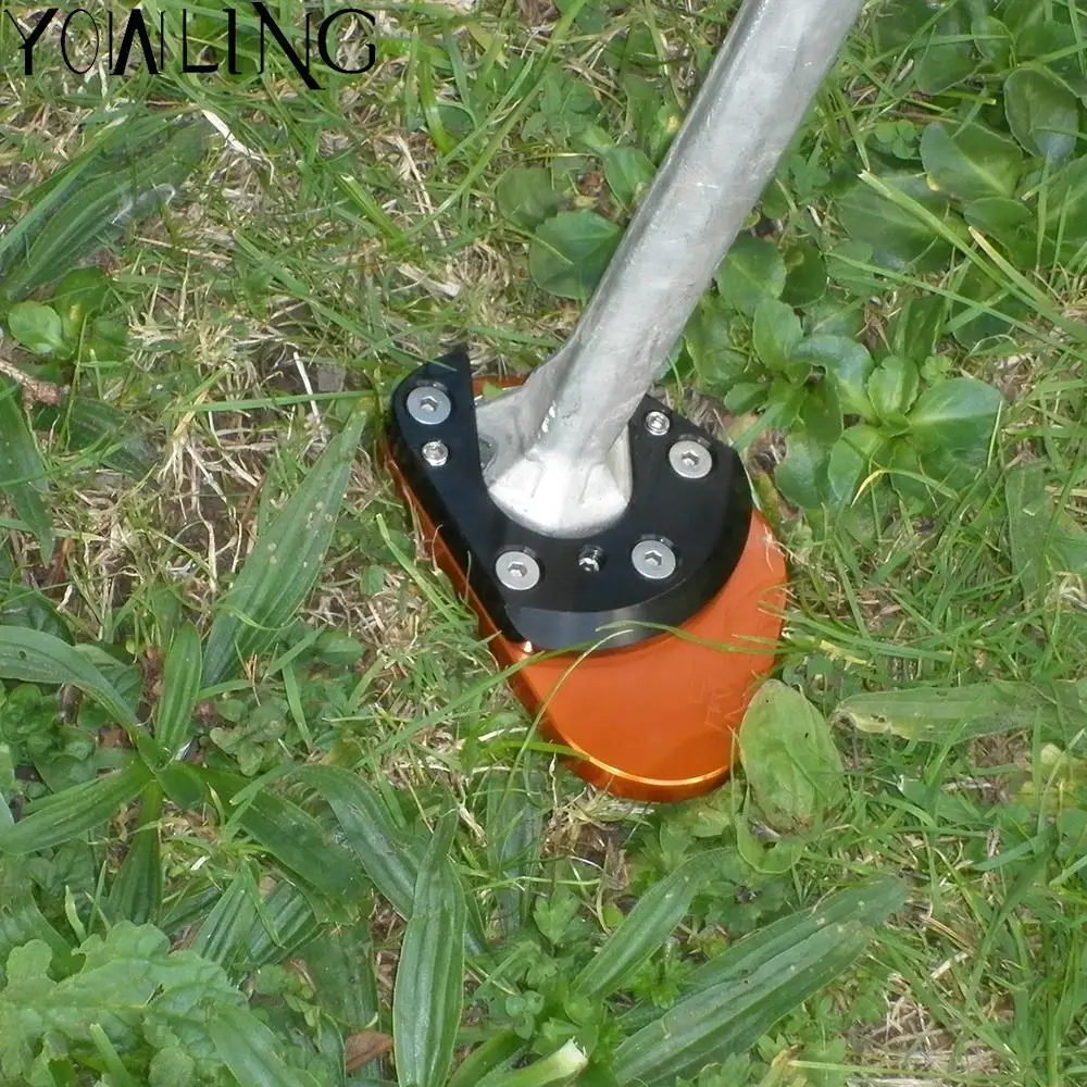 

Kickstand Support Extension For Supermoto Adventure 990 690 1190 Adventure 950 Enduro RC125 / RC200 / RC390 Side Stand Pad Plate