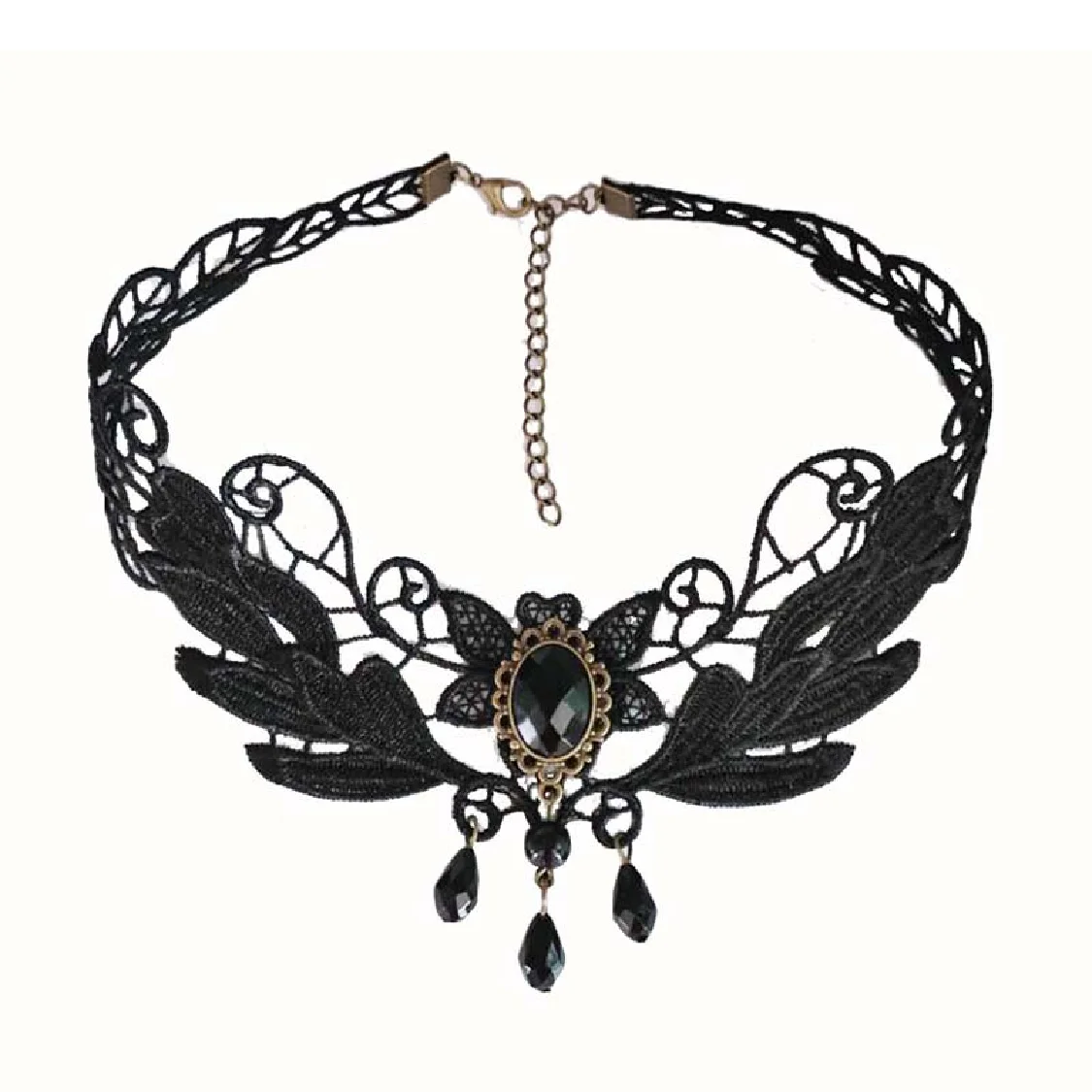 Korean Fashion Velvet Choker For Women Vintage Sexy Lace Necklace With Pendants Gothic Girl Neck Jewelry Accessories