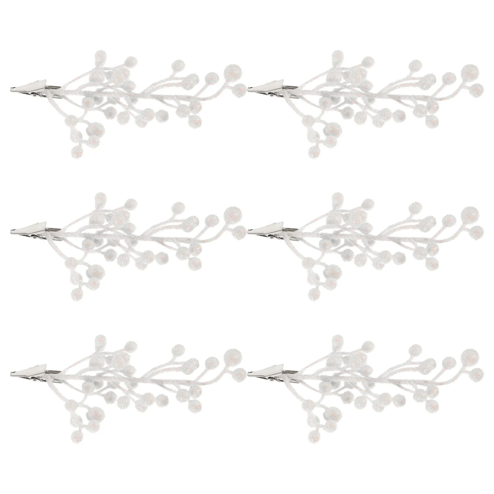 

6 Pcs Tree Branches For Decoration Christmas Garland Xmas Decorations Fake Berries Berry Pick Trees