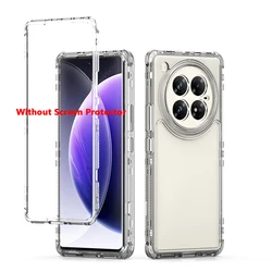 Hybrid Armor Shockproof Case with Transparent Acrylic Back for Zero 40 5G X6861 (Clear)