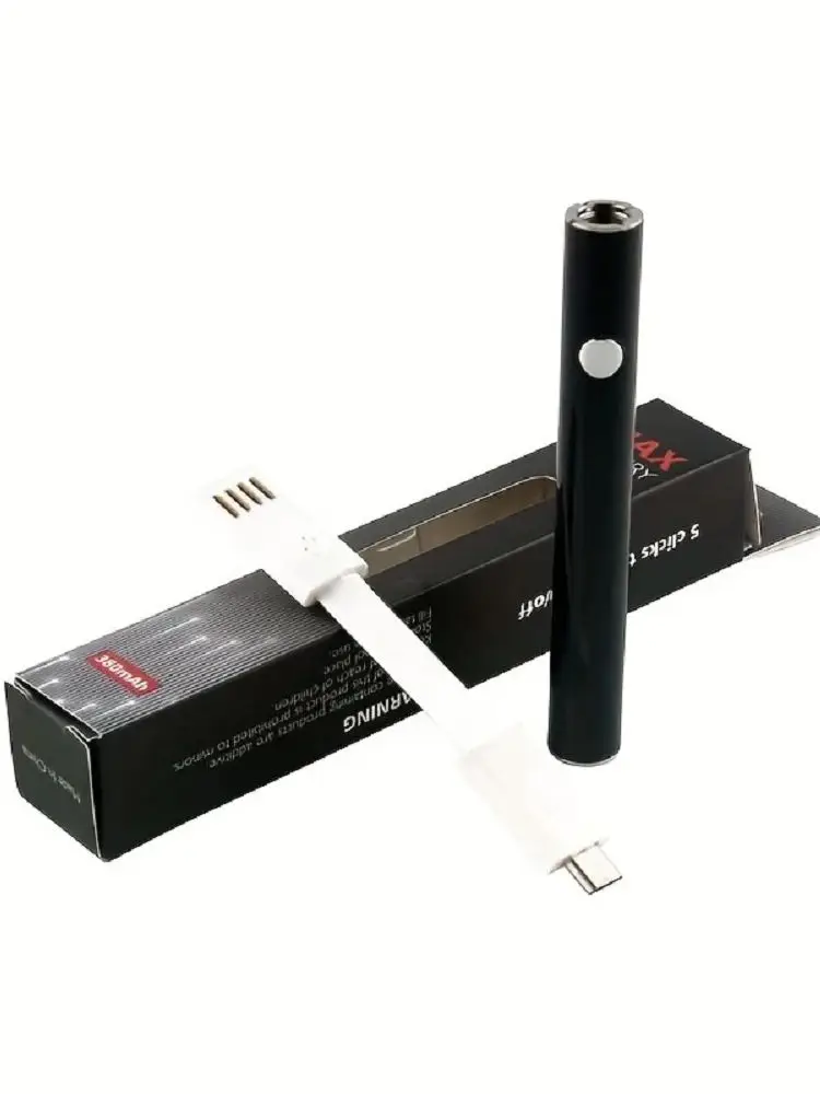 510 스레드 배터리 펜, 마이크로 USB 충전 포트, 510 카트리지와 호환, 세라믹 전기 가열 핫 나이프 헤드, 380mAh 